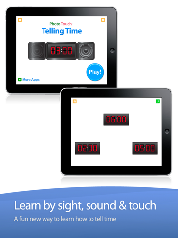telling time - digital clock by photo touch ipad images 1