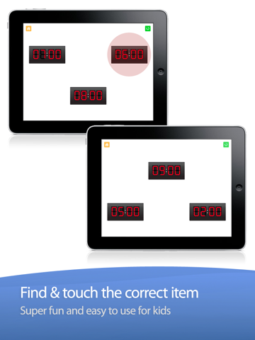 telling time - digital clock by photo touch ipad images 2