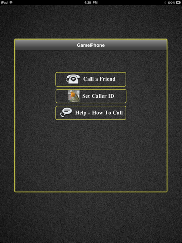 gamephone - free voice calls and text chat for game center ipad images 1