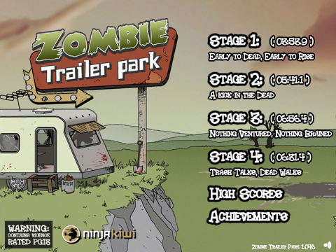zombie trailer park ipad capturas de pantalla 1