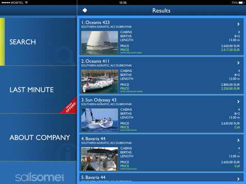 sailsome - sailboat charter iPad Captures Décran 2