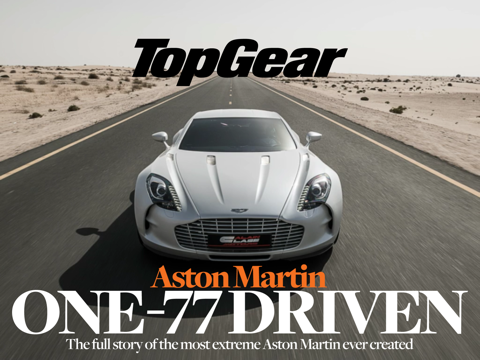 top gear magazine: aston martin one-77 special айпад изображения 1