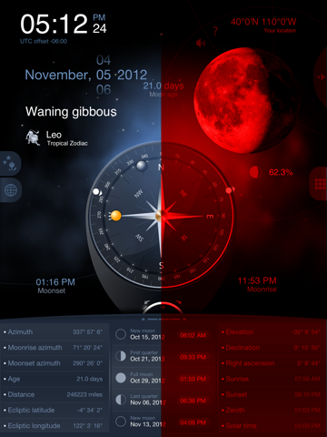 deluxe moon hd - moon phases calendar ipad images 1