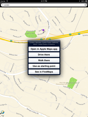 findmaps: search and find anything on a map ipad images 2