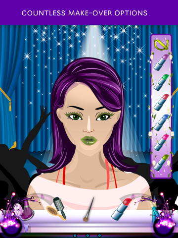 a celebrity fashion dress up, makeover, and make-up salon touch games for kids girls ipad images 3