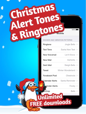 christmas alert tones - настройте собственные новые оповещения о голосовой почте, электронной почте, sms и т. д. айпад изображения 1