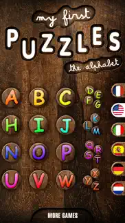 my first puzzles: alphabet - a free educational puzzle game for kids and toddlers for learning letter shapes - kid toddler app iphone images 1