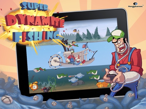 super dynamite fishing ipad capturas de pantalla 1