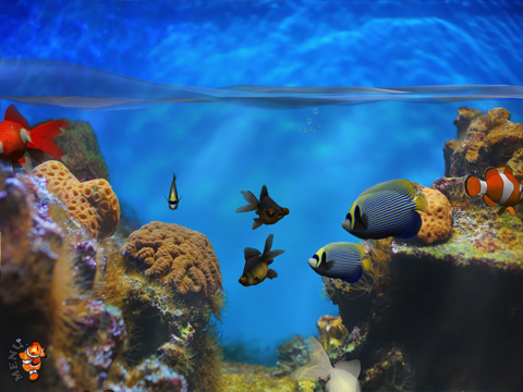 fish fingers! 3d interactive aquarium ipad resimleri 3