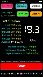 bowling ball speed - calculate bowling ball velocity at your local ten 10 pin alley iphone images 1