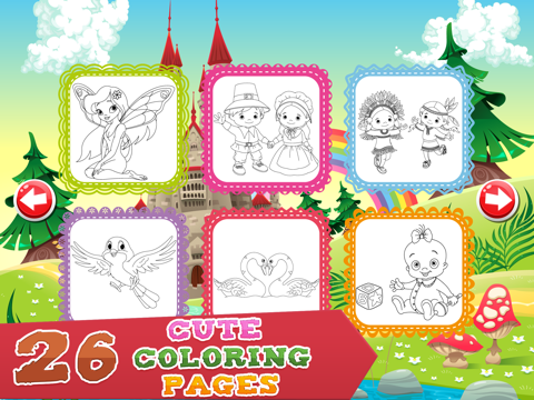 coloring pages for girls - fun games for kids ipad capturas de pantalla 2