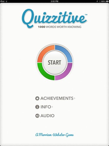 quizzitive – a merriam-webster word game ipad images 1