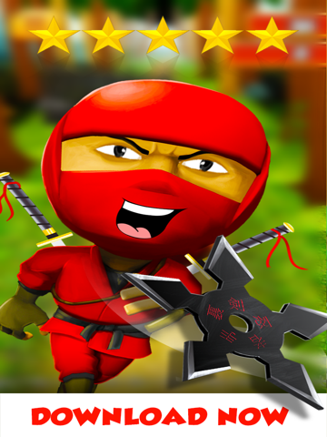 3d tiny ninja fun run free - mega kids jump race to the aztec temple games ipad images 1
