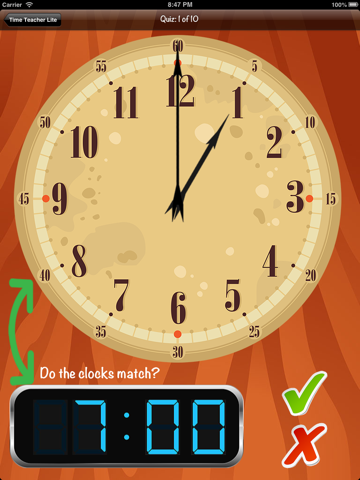 time teacher lite - learn how to tell time ipad images 4