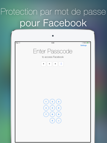code pour facebook iPad Captures Décran 1