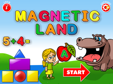 abc magnetic land - alphabet, numbers, animals, fruits hd free ipad images 1