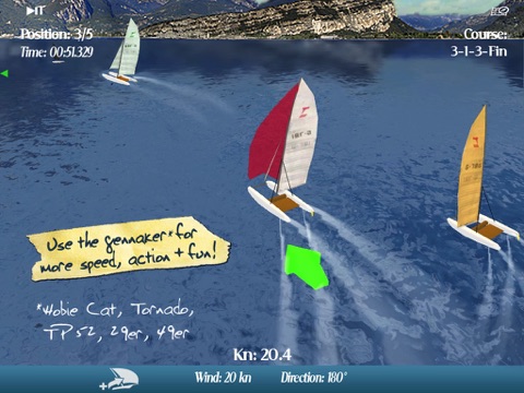 cleversailing hd lite - sailboat racing game for ipad ipad resimleri 3