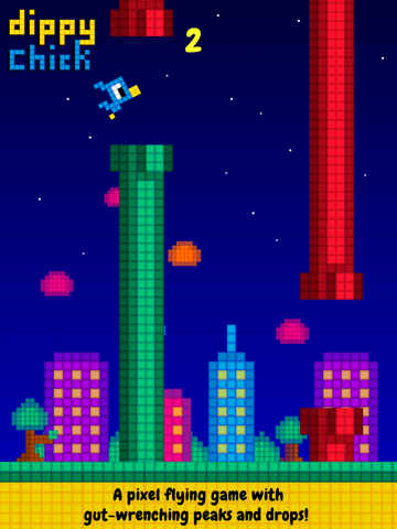dippy chick - pixel bird flyer by qixel ipad images 2