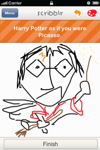 scribblr - draw fun and random things about your friends iphone images 2