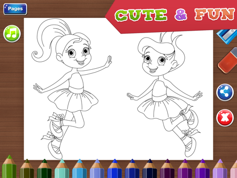coloring pages for girls - fun games for kids ipad resimleri 3