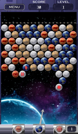 bubble shooter space edition iphone capturas de pantalla 1