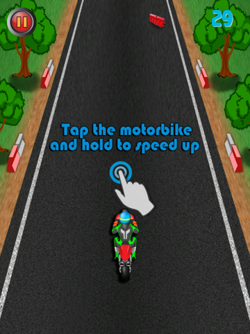 moto race bike - race with motorcycle rider speeding through highway ipad resimleri 2