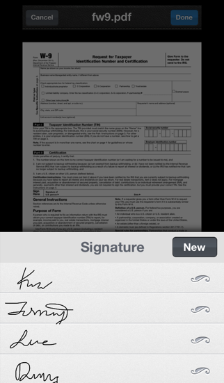 signpdf pro- quickly annotate pdf iphone images 3