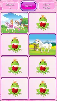princess pony - matching memory game for kids and toddlers who love princesses and ponies iphone images 2