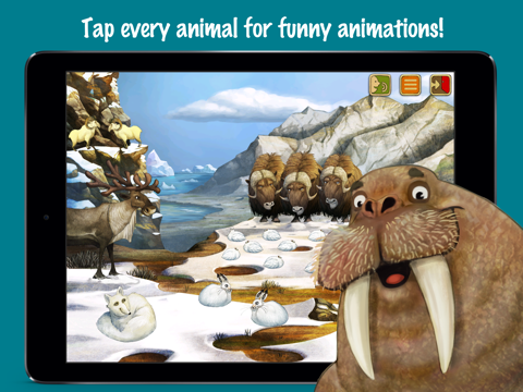 north pole - animal adventures for kids ipad images 2