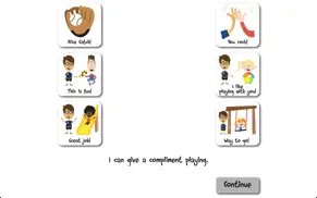 compliments social story and speech tool for preschool, autism, aspergers, down syndrome and special needs iphone images 3