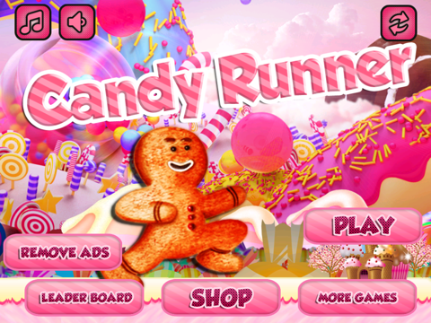 candy runner - race gingerbread man else crush into candies ipad resimleri 1