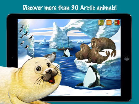 north pole - animal adventures for kids ipad images 1