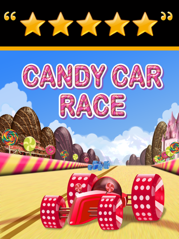 candy car race - drive or get crush racing ipad images 1