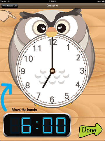 time teacher lite - learn how to tell time ipad images 2