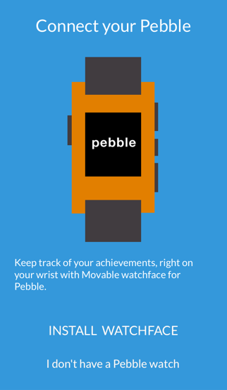 activity tracker - movable for pebble wrist watch, count steps, distance, calories, & walking iphone images 2