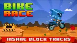 blocky bike race 3d - a pixl roads block run iphone images 1