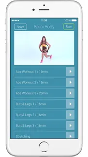 bikini body lite - poids corporel exercices pour abdominaux, butt et les muscles de vos jambes iPhone Captures Décran 1