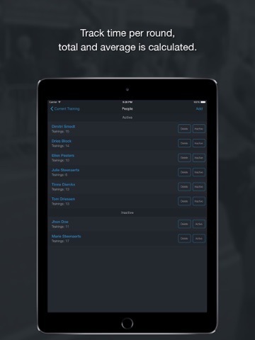 roundcount - count rounds, keep times. ipad images 3