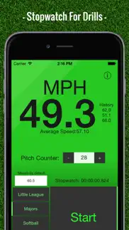 baseball pitch speed - radar gun iphone resimleri 3