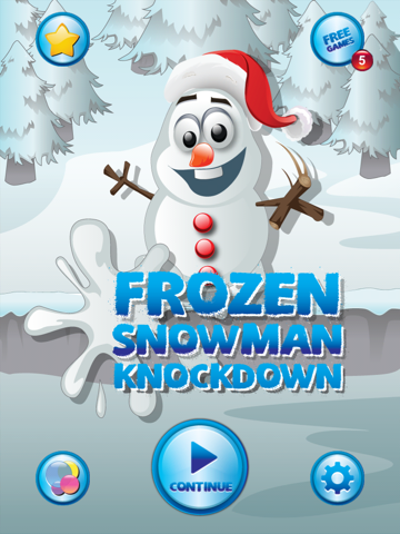 frozen snowman knockdown ipad images 1