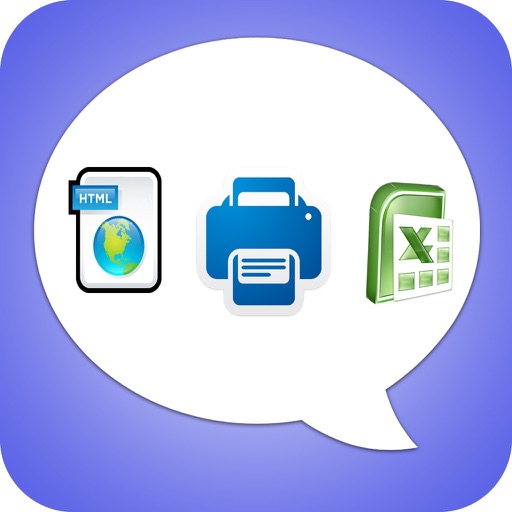 Export Messages - Save Print Backup Recover Text SMS iMessages app reviews download