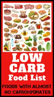 low carb food list - foods with almost no carbohydrates iphone images 1