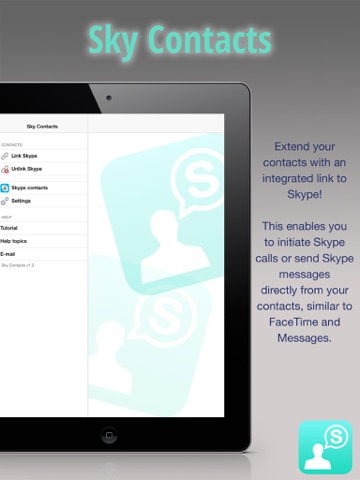sky contacts - start skype calls and send skype messages from your contacts ipad resimleri 3