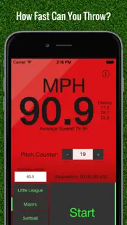 baseball pitch speed - radar gun iphone resimleri 1