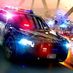 a crazy city police chase stunt jump traffic racer simulator game logo, reviews