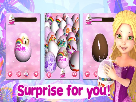 princess unicorn surprise eggs ipad resimleri 1