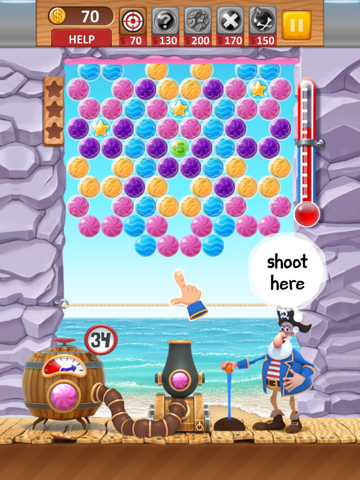 bubble shooter archibald the pirate ipad images 2