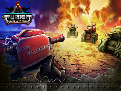 turret tank attack - skill shoot-er tower defense game lite ipad images 1