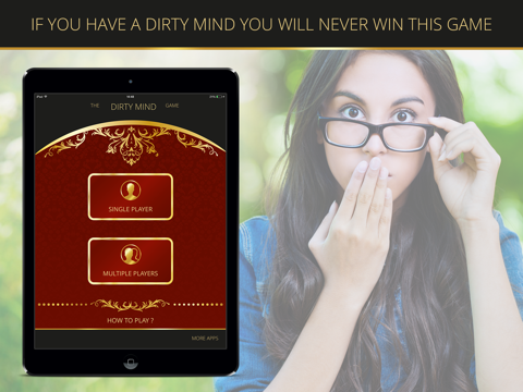 dirty mind game - a sexy game of naughty clues and clean answers free iPad Captures Décran 1