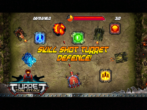 turret tank attack - skill shoot-er tower defense game lite ipad images 2